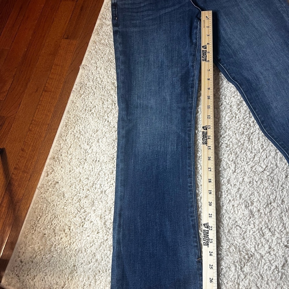 WOMENS EXPRESS MID RISE ULTRA HYPER STRETCH SZ 12/14/16 JEANS LG/SHORT NWT - Picture 13 of 14